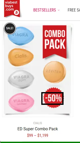 Viabestbuys 50% off offer